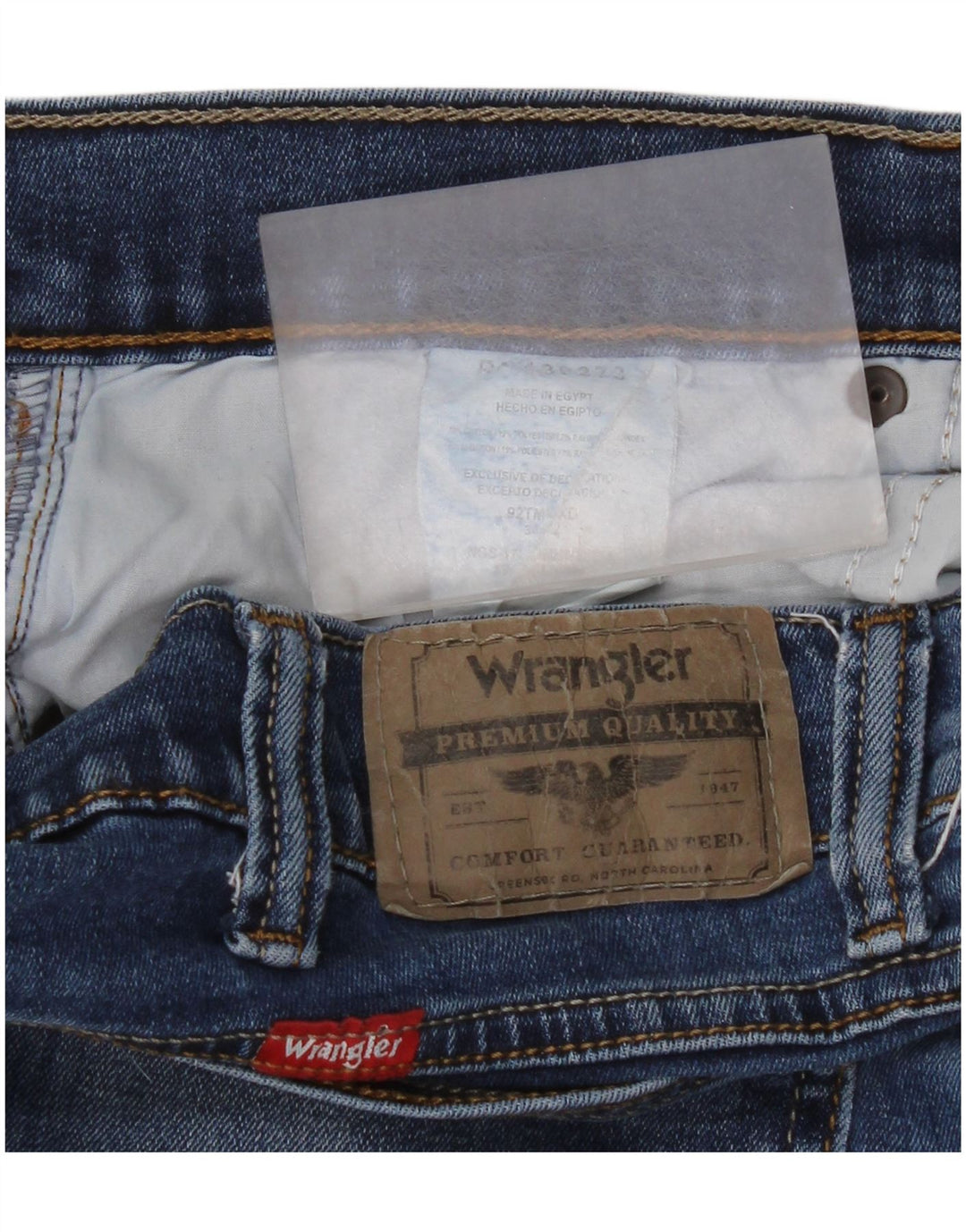 Jeans dritti da donna Wrangler 34 L32 cotone blu