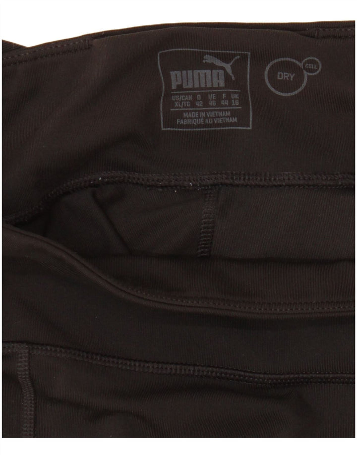 Leggings Puma Donna Capri UK 16 Large Neri