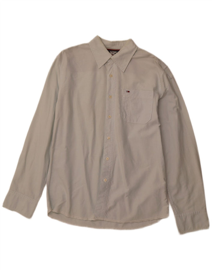 TOMMY HILFIGER Camicia da uomo grande in cotone verde