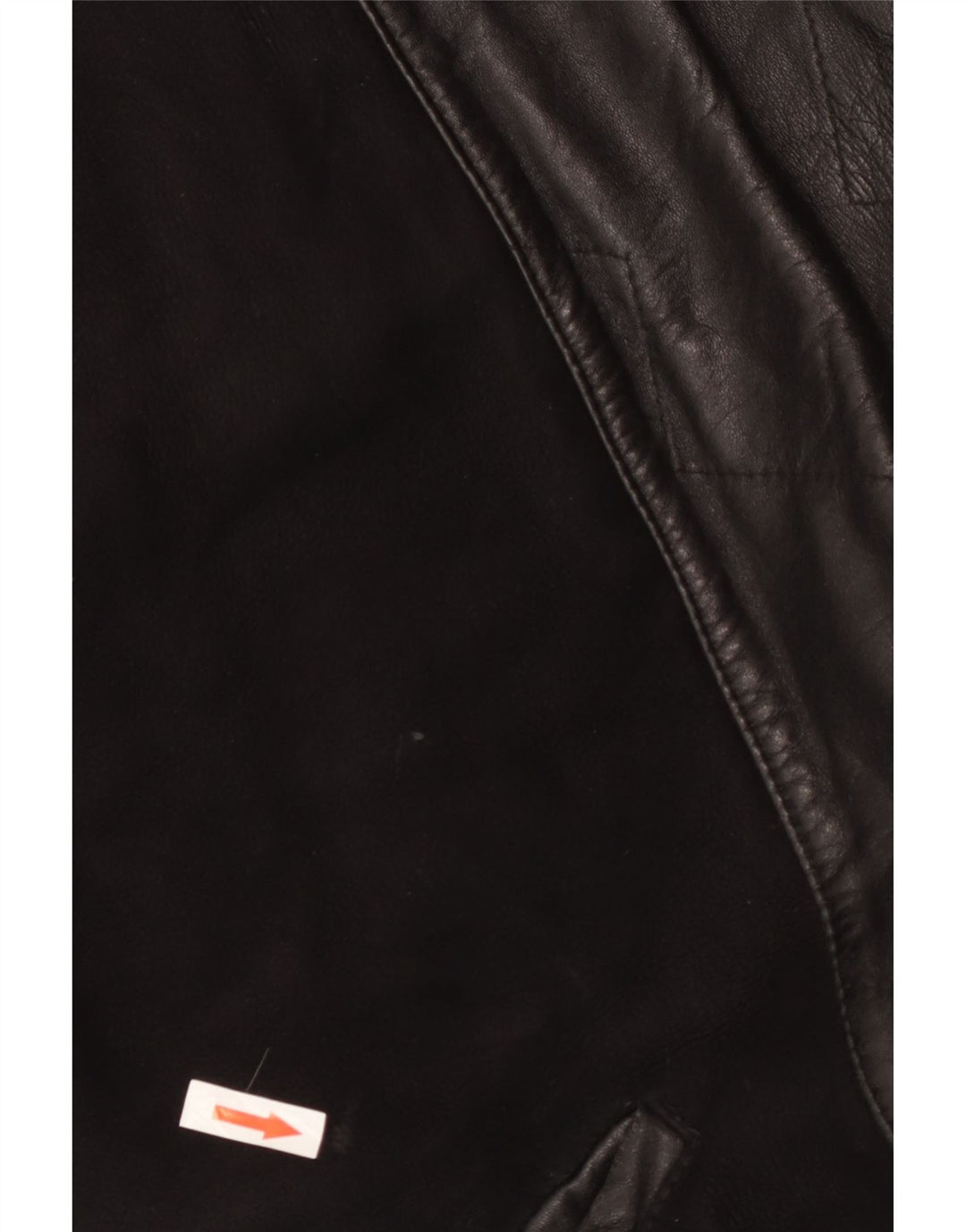 Cappotto vintage in shearling da donna UK 18 XL Nero