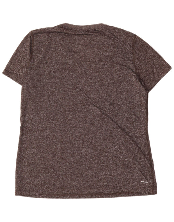 T-shirt da donna Adidas Top UK 18 XL poliestere chiazzato grigio