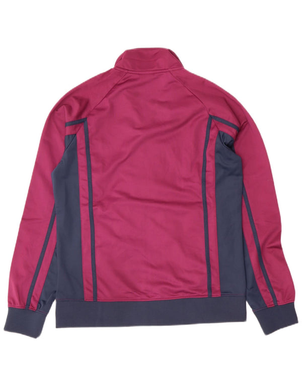 Giacca da tuta da donna ASICS UK 14 Large Viola Colourblock Poliestere