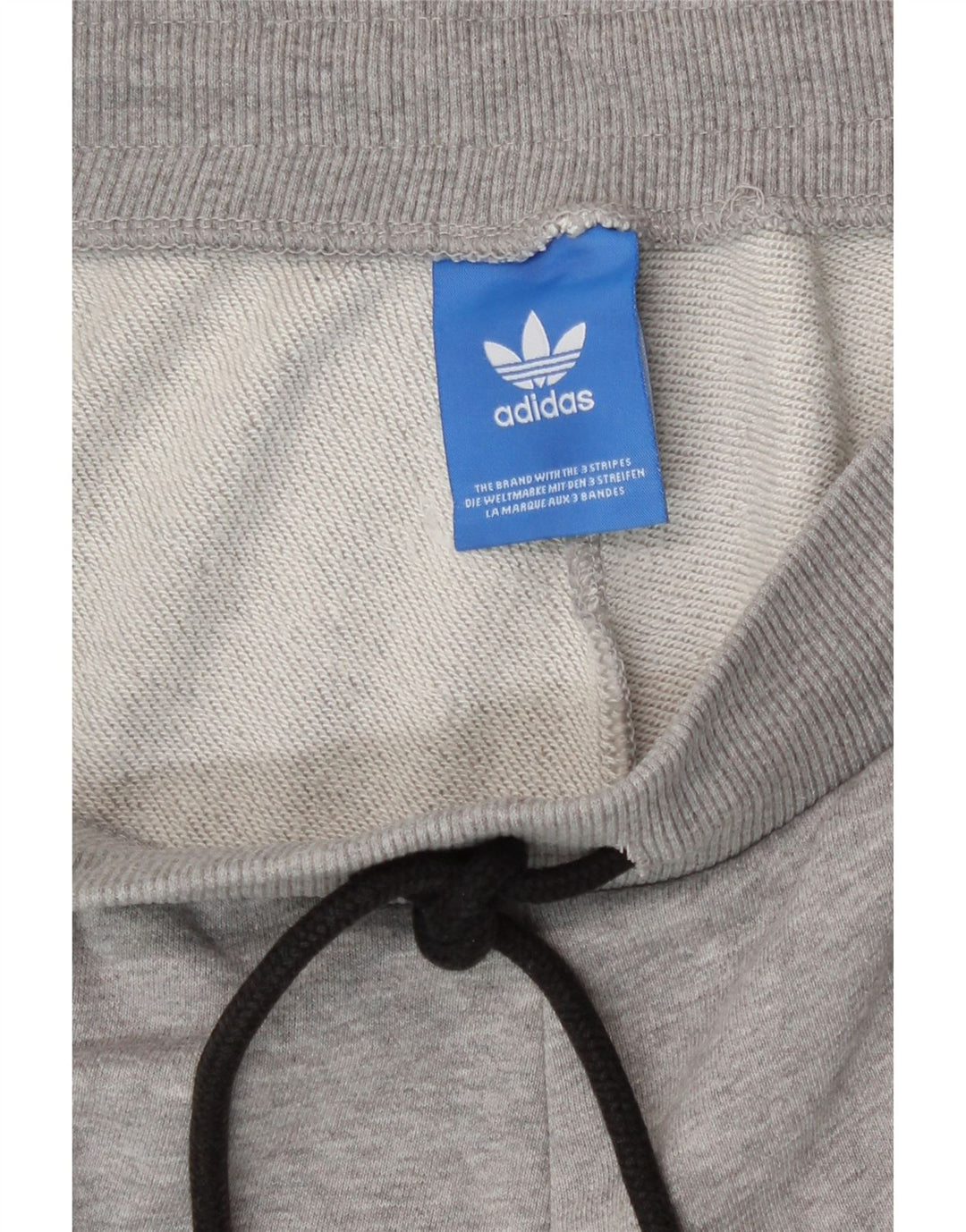 Pantaloni da tuta grafica da uomo Adidas Joggers in cotone grigio medio