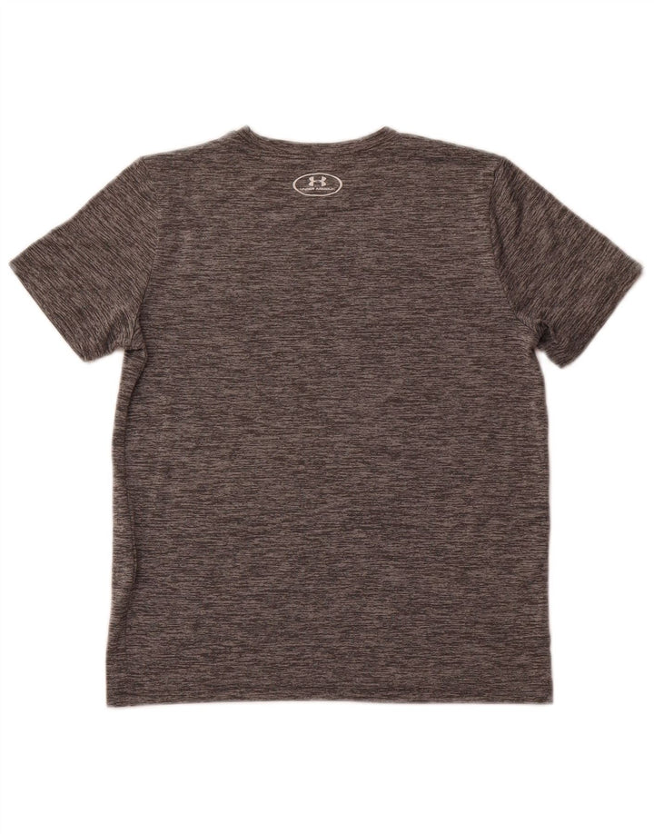 Maglietta grafica per ragazzi UNDER ARMOUR Heat Gear 11-12 anni, grande, grigia