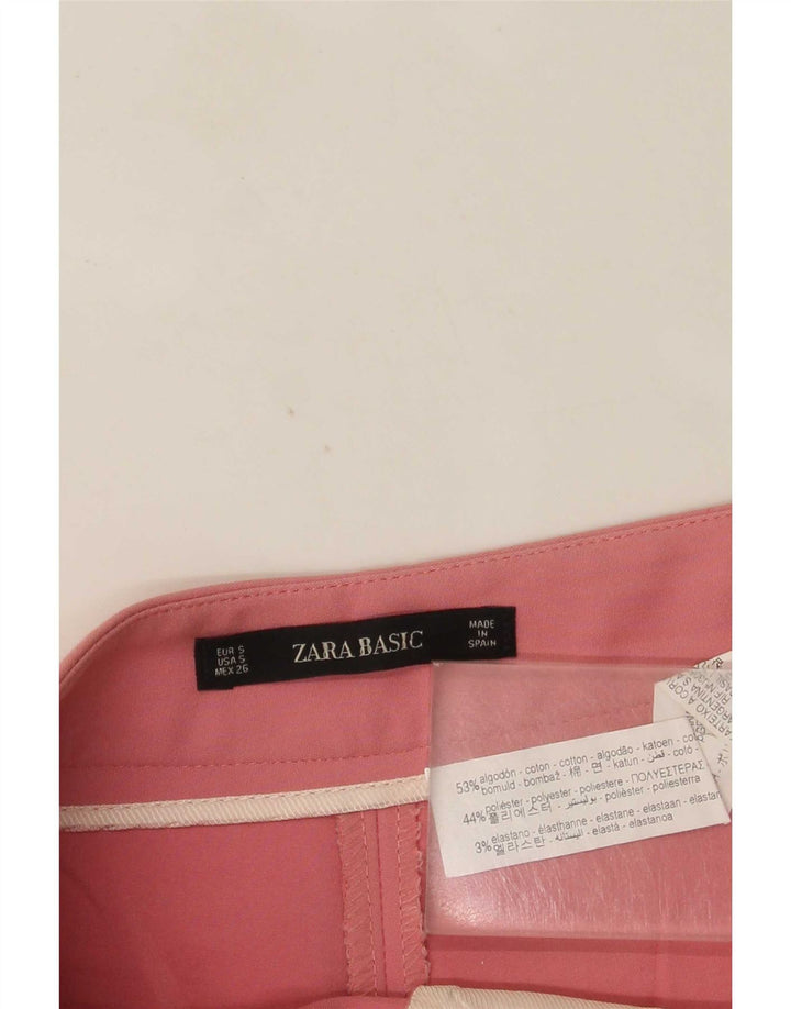 Pantaloni caldi da donna Zara piccoli W26 cotone rosa