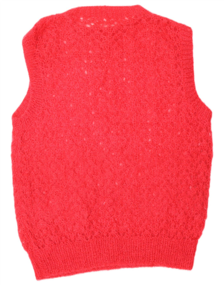 VINTAGE Womens Vest Tank Top UK 16 Large Red
