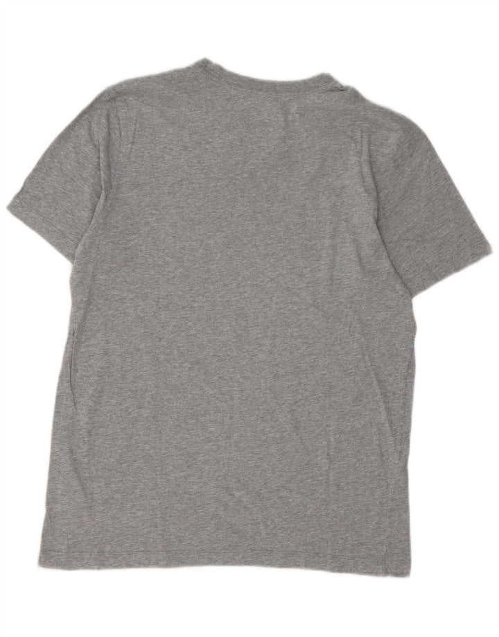 T-shirt grafica Nike da uomo in cotone mélange grigio medio