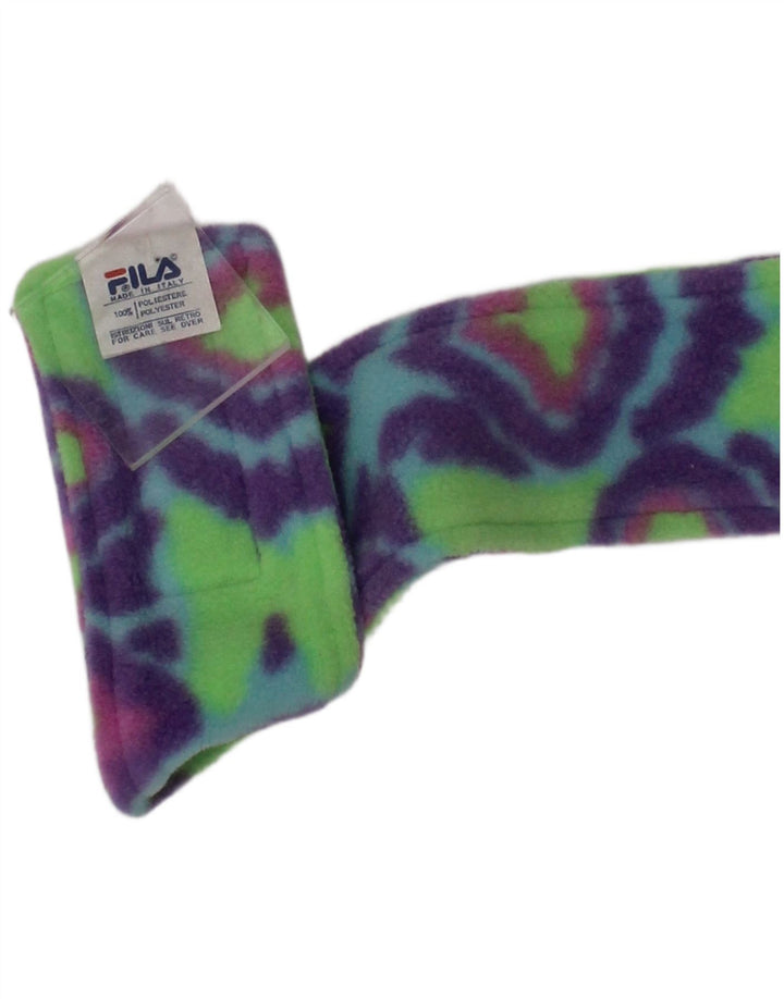 Cappello con fascia in pile da donna Fila, taglia unica, in poliestere tie-dye multicolore