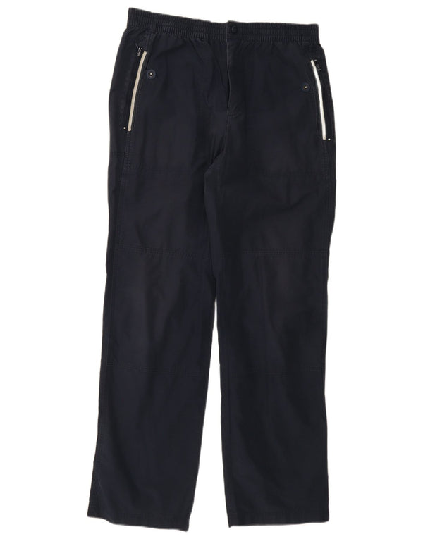 Pantaloni dritti da uomo Champion con giacca a vento medi W34 L30 blu navy sportivi