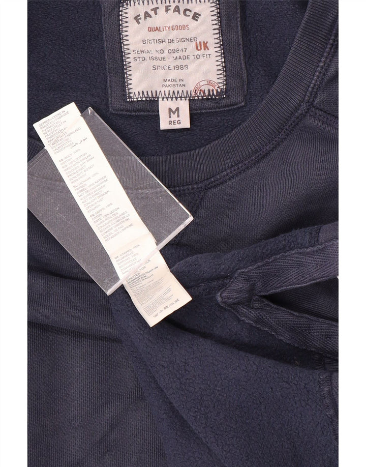 FAT FACE Mens Sweatshirt Jumper Medium Navy Blue Cotton