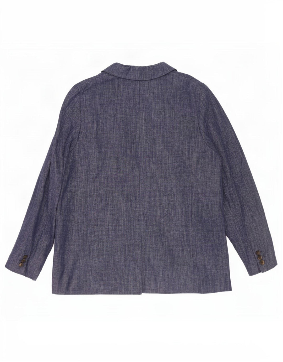 Giacca blazer a 2 bottoni Marks & Spencer da donna UK 16 grande cotone blu navy