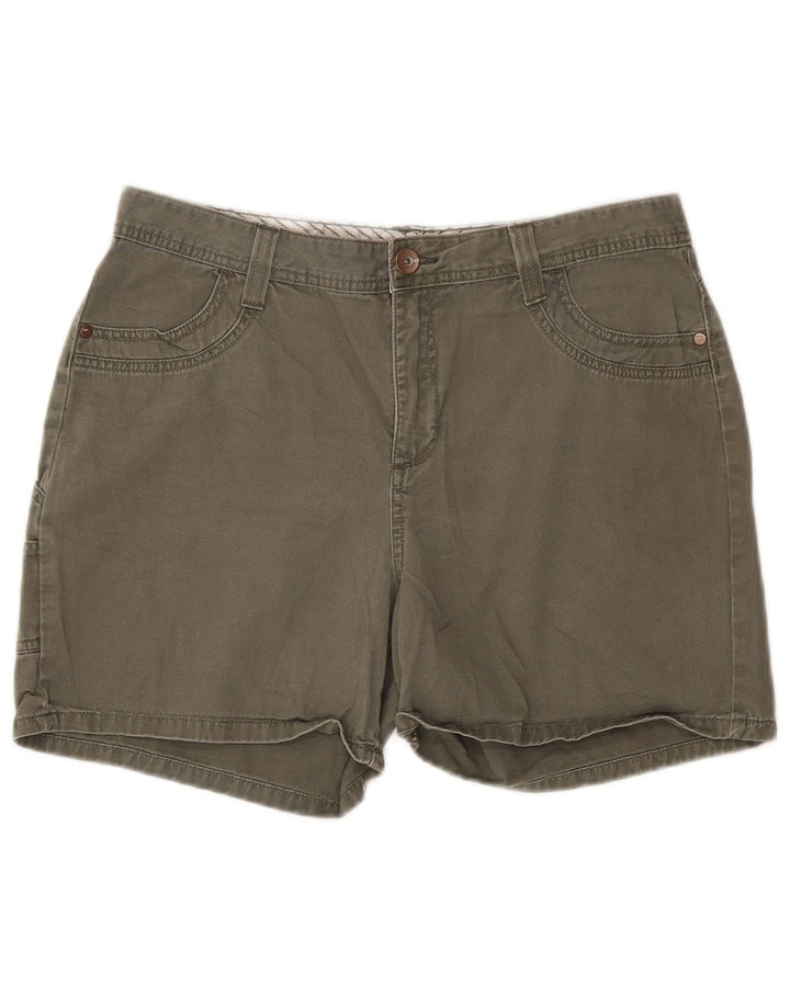 Pantaloncini cargo da donna LEE US 12 Large W32 cotone kaki