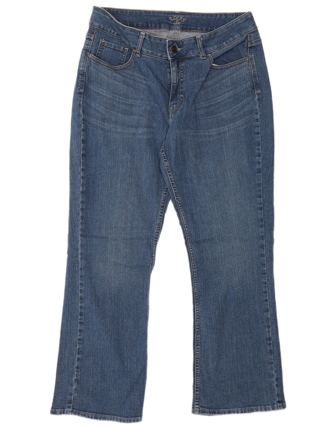 Jeans Lee Riders Bootcut da donna US 12 Large W34 L28 Cotone blu