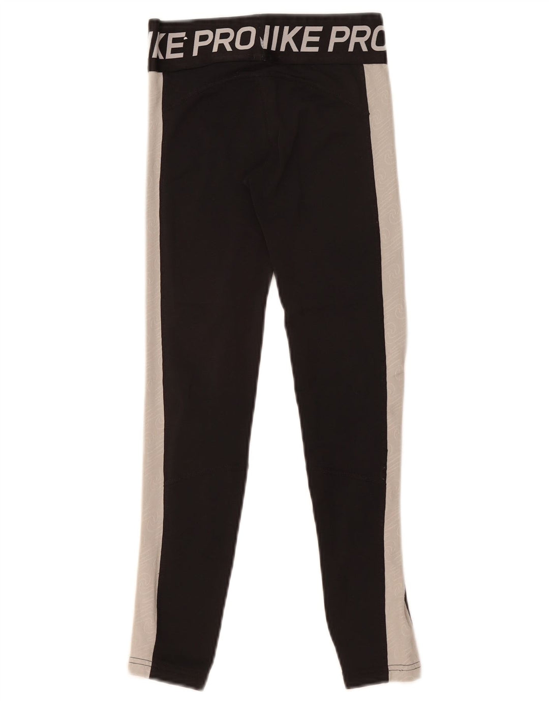 Leggings grafici Nike da ragazzo 8-9 anni in poliestere color block nero