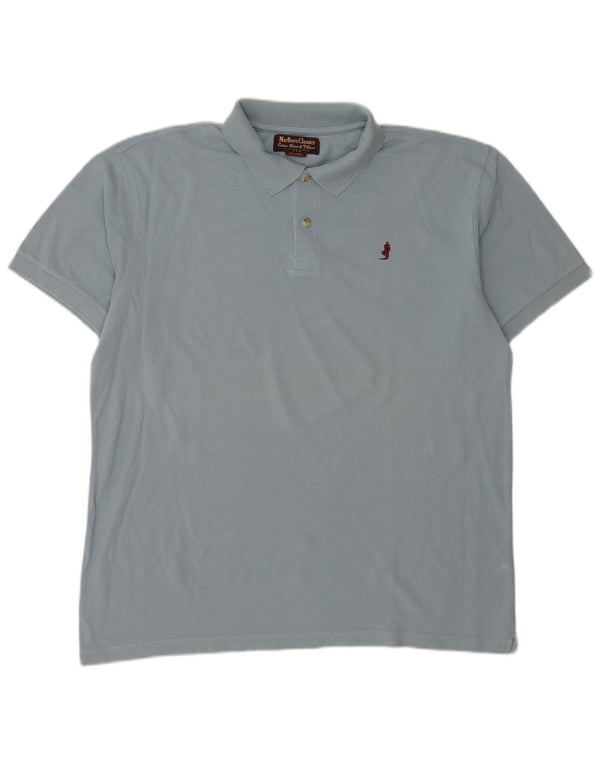 Polo da uomo Marlboro Classics 2XL in cotone blu