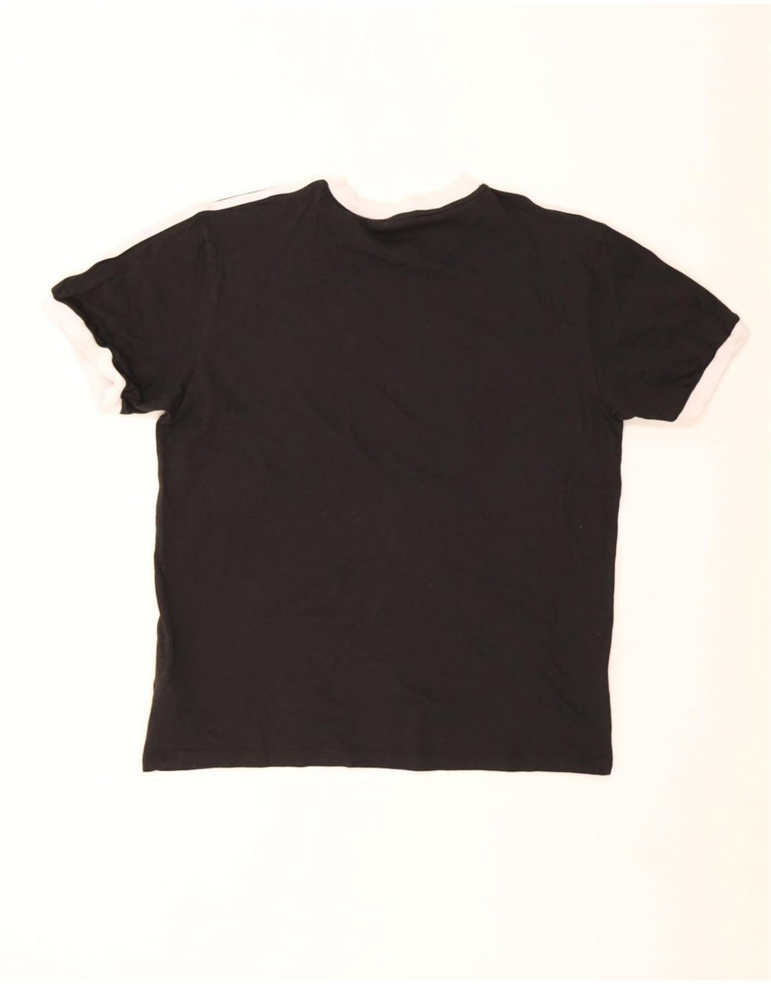 T-shirt Adidas da uomo Top media in cotone nero