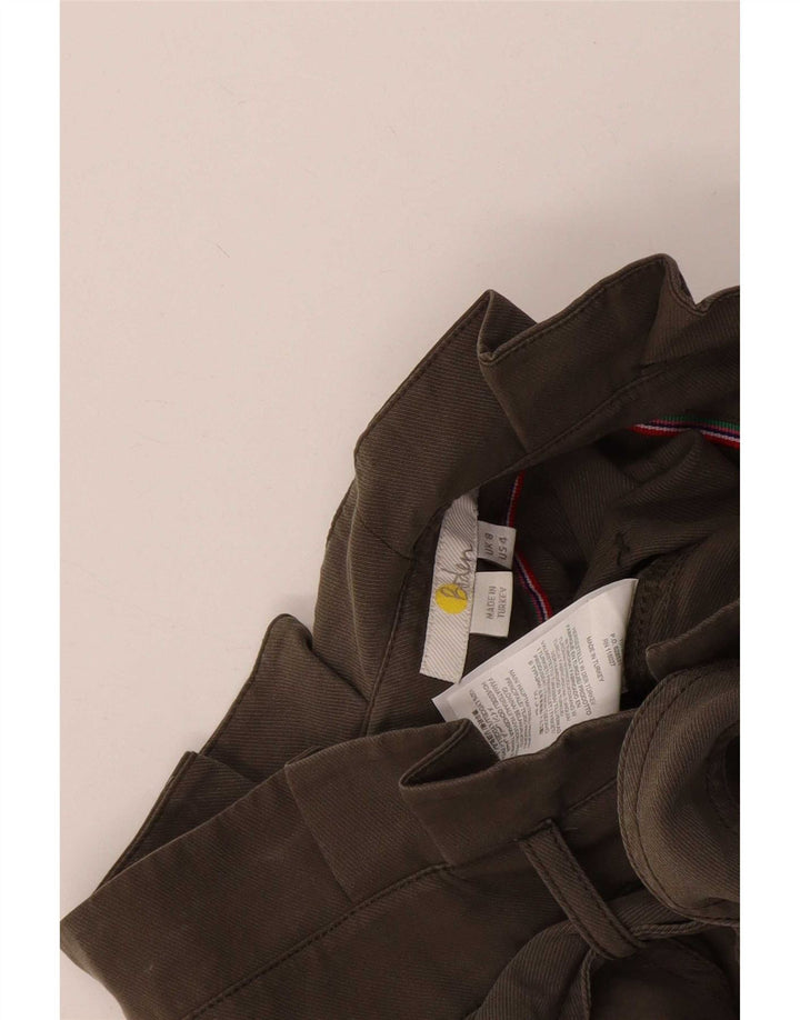 Pantaloncini casual da donna Boden UK 8 Small W30 Khaki Lyocell