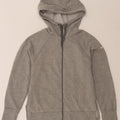 NIKE Womens Zip Hoodie Sweater UK 6 XS Grey Polyester Vintage Nike and Second-Hand Nike from Messina Hembry 