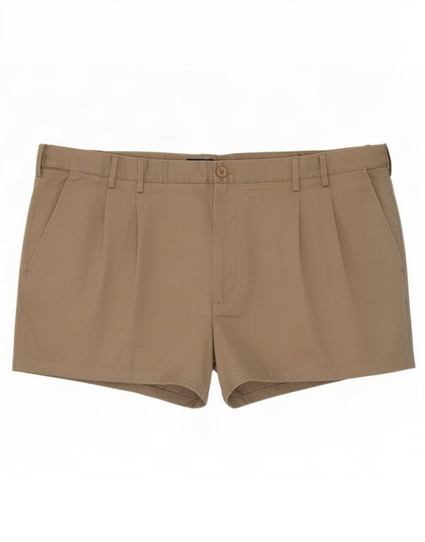 Pantaloncini chino con pegging da uomo Izod 3XL W46 cotone beige