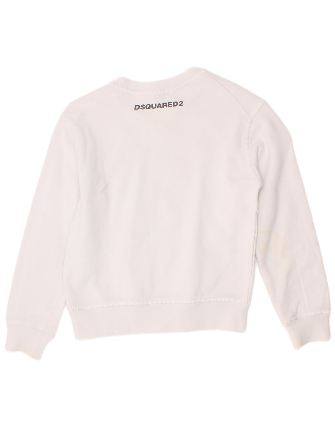 Felpa grafica per ragazze Dsquared2 5-6 anni in cotone bianco