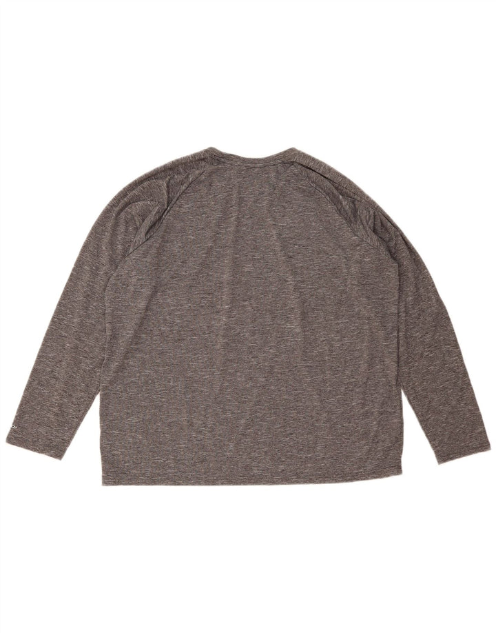 Top Nike Dri Fit da uomo a maniche lunghe XL grigio screziato