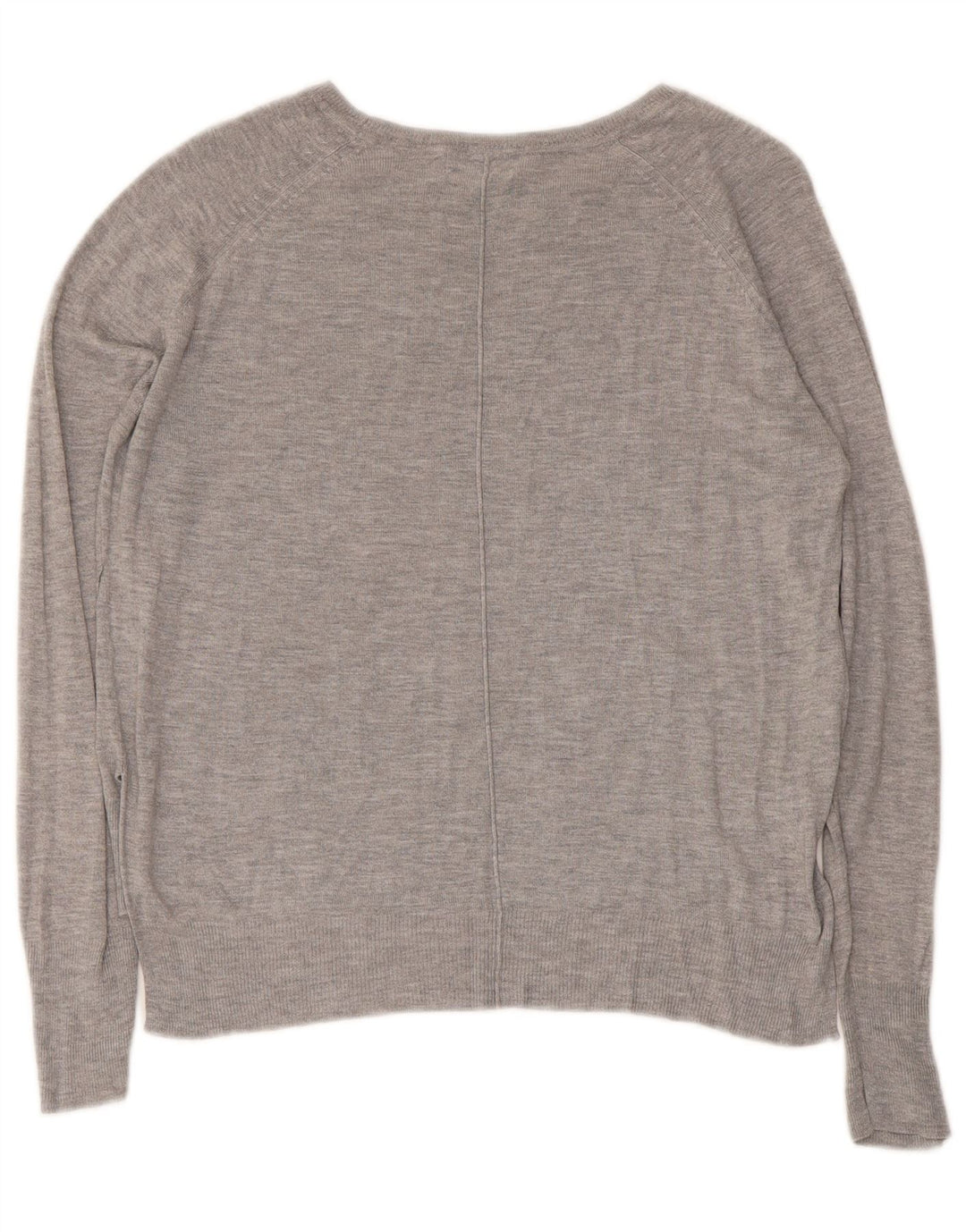 Maglione corto con scollo a barca da donna Zara UK 14 Grigio medio
