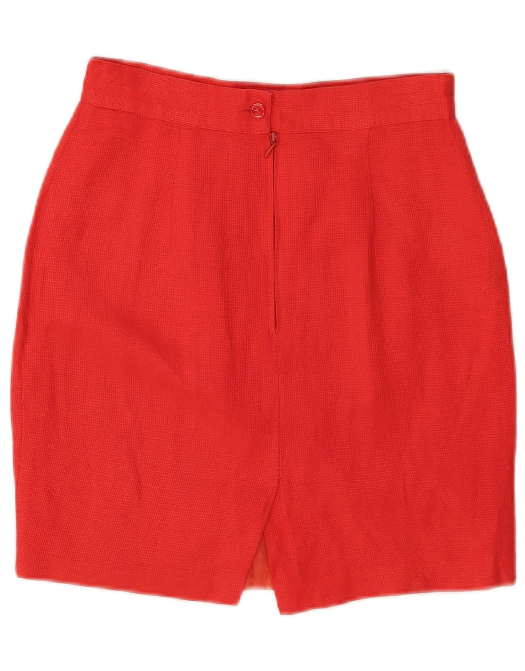 Gonna a Matita Mini da Donna Benetton IT 42 Medium W26 Rosso a Quadri in Lino