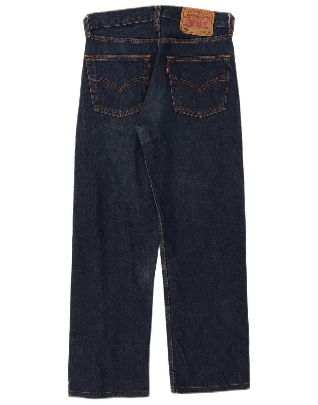 Jeans dritti 501 da donna Levi's W28 L26 cotone blu navy