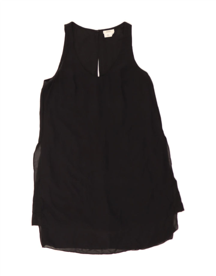 DKNY Womens Sleeveless Basic Dress US 8 Medium Black Polyester Vintage Dkny and Second-Hand Dkny from Messina Hembry 