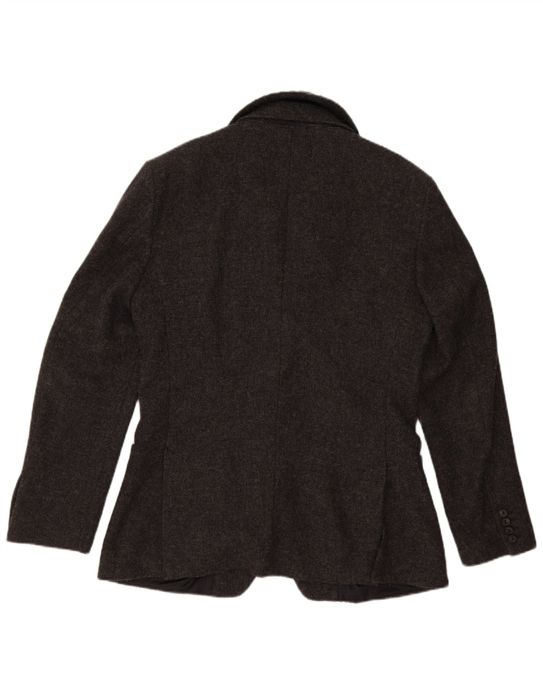 Giacca blazer da uomo a 2 bottoni Benetton IT 50 Large in lana screziata grigia