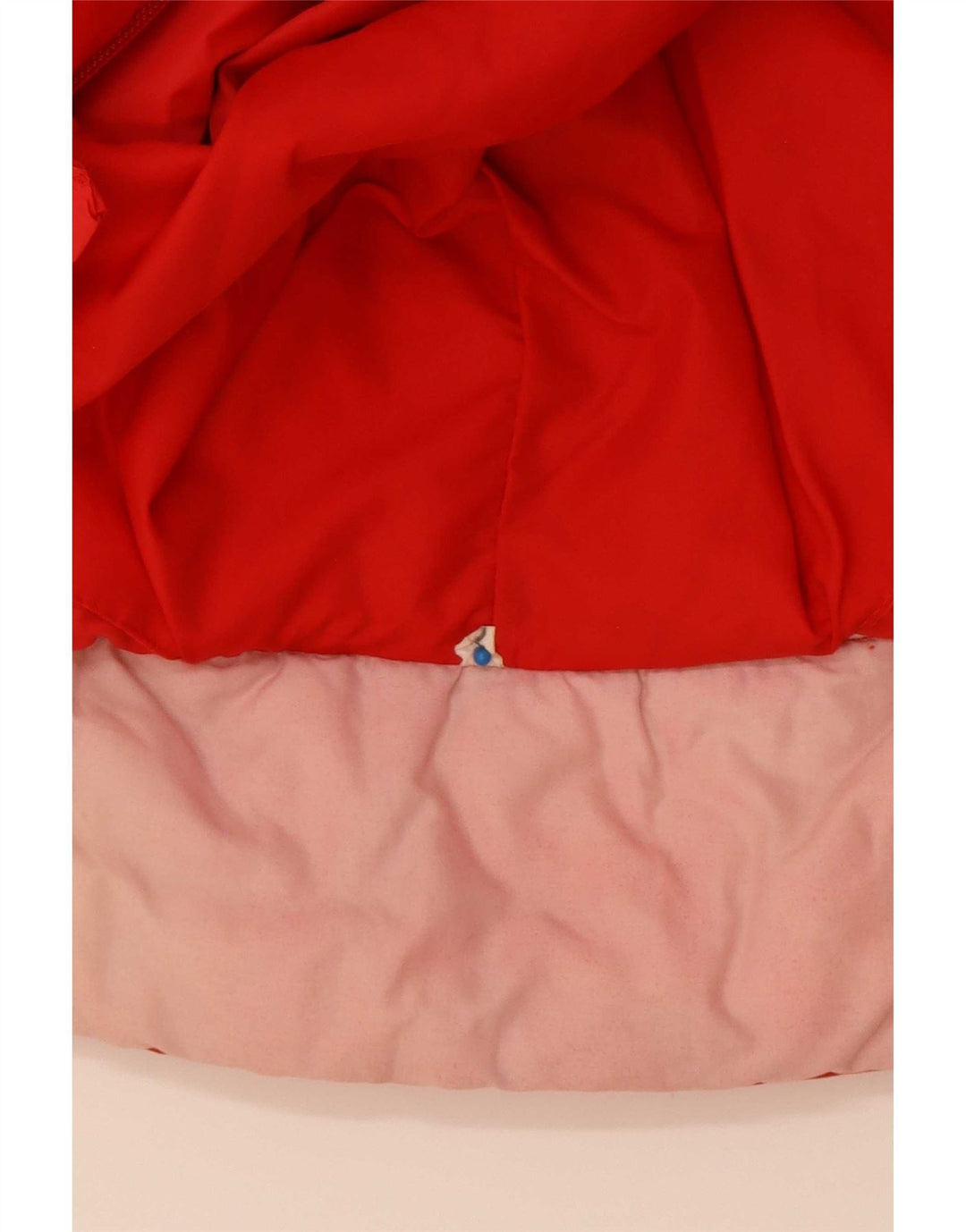 Giacca imbottita con cappuccio vintage da uomo IT 52 XL Poliammide color block rosso
