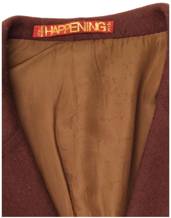 Giacca blazer doppiopetto da donna Happening IT 40 piccola marrone