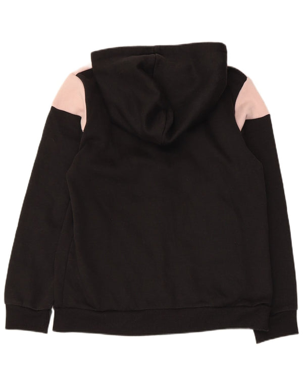 Maglione con cappuccio e zip da donna Umbro UK 12 Cotone color block medio nero
