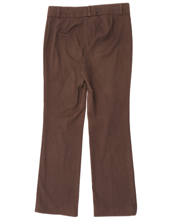 Pantaloni da abito bootcut da donna Marks & Spencer UK 10 Small W32 L31 Marrone