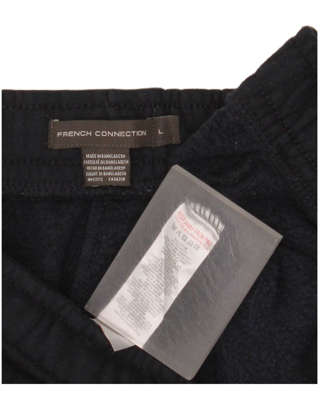 Pantaloncini sportivi da uomo French Connection grandi in cotone blu navy