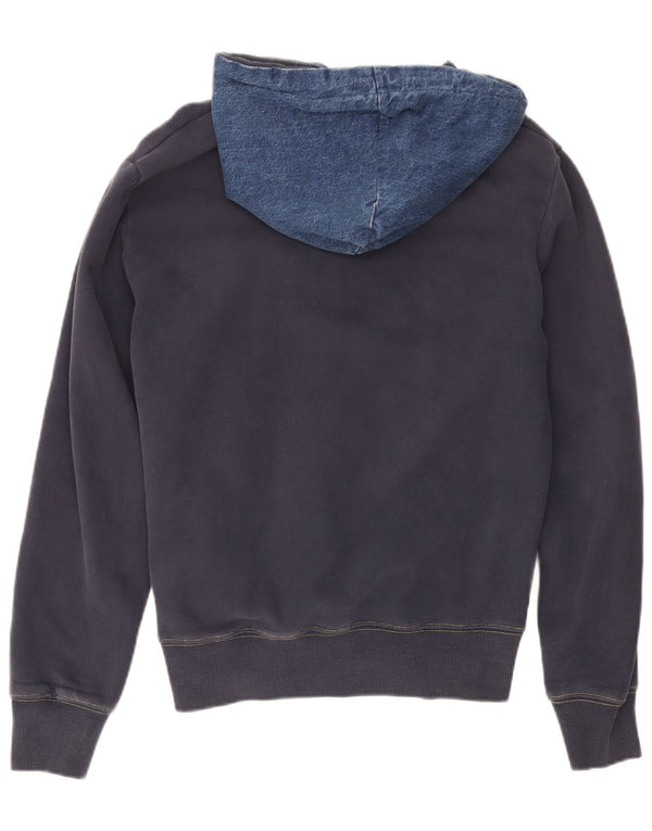 Felpa con cappuccio da uomo Superdry XL in cotone blu navy
