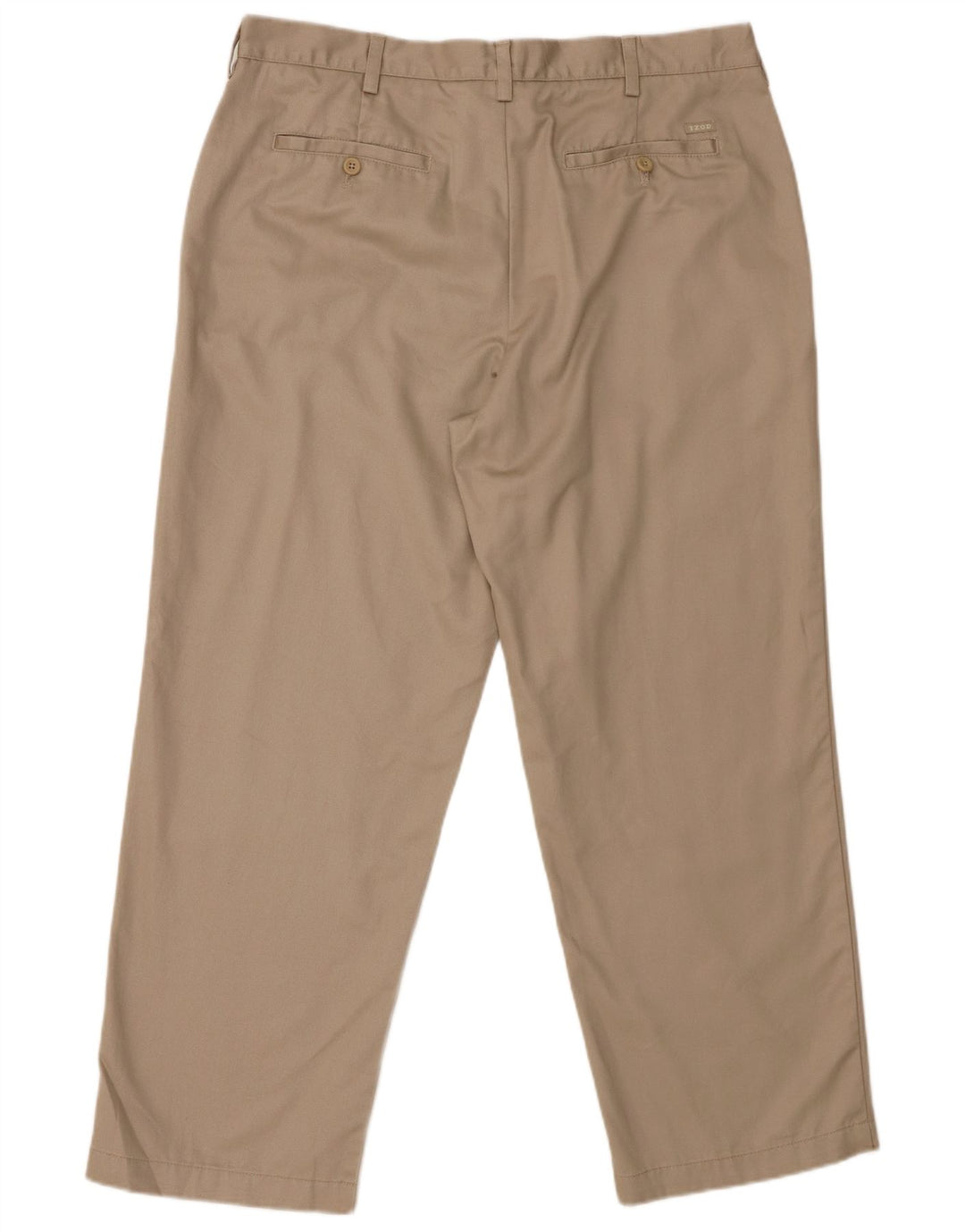 Pantaloni chino dritti da uomo con vestibilità classica IZOD W36 L29 in cotone beige