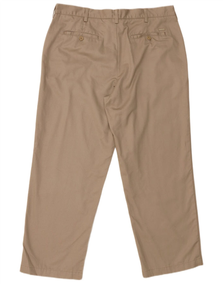 Pantaloni chino dritti da uomo con vestibilità classica IZOD W36 L29 in cotone beige
