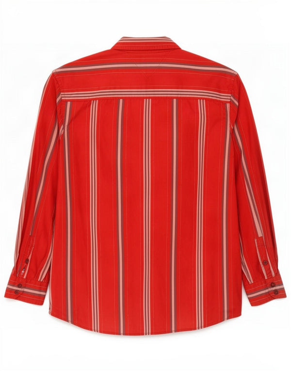 Camicia da uomo Tommy Hilfiger XL in cotone a righe rosse