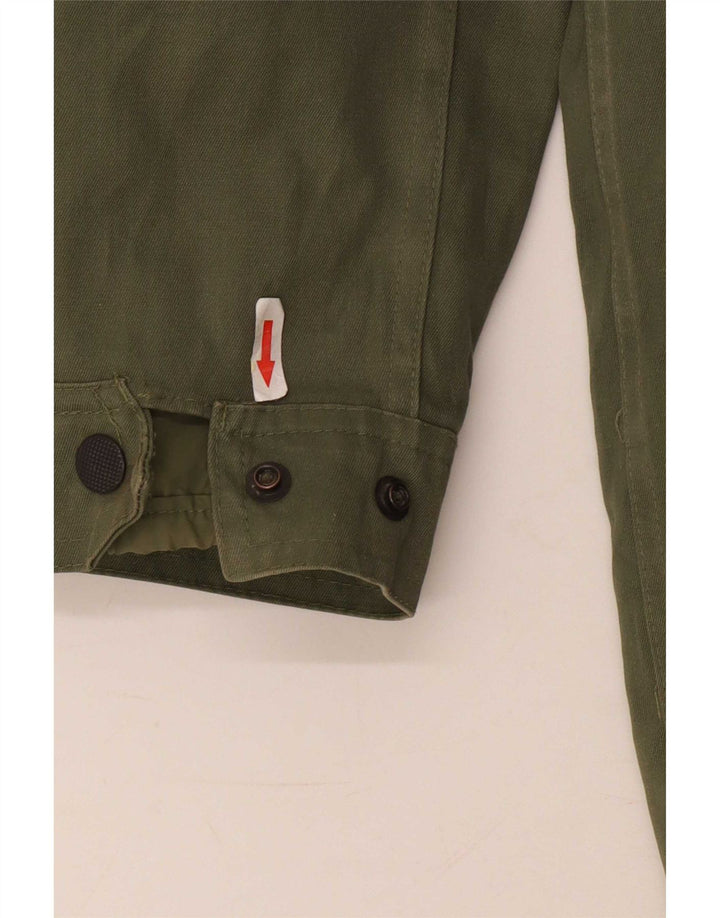 Giacca Parka vintage da uomo IT 50 grande color kaki