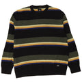 Maglione maglione girocollo da uomo di Vans, cotone a righe grandi multicolori