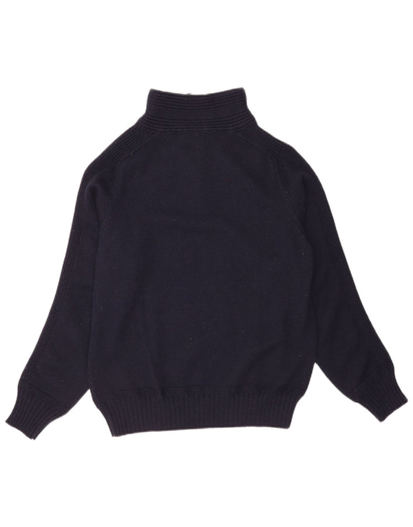 Maglione Trussardi Donna con Zip e Collo UK 18 XL Blu Navy