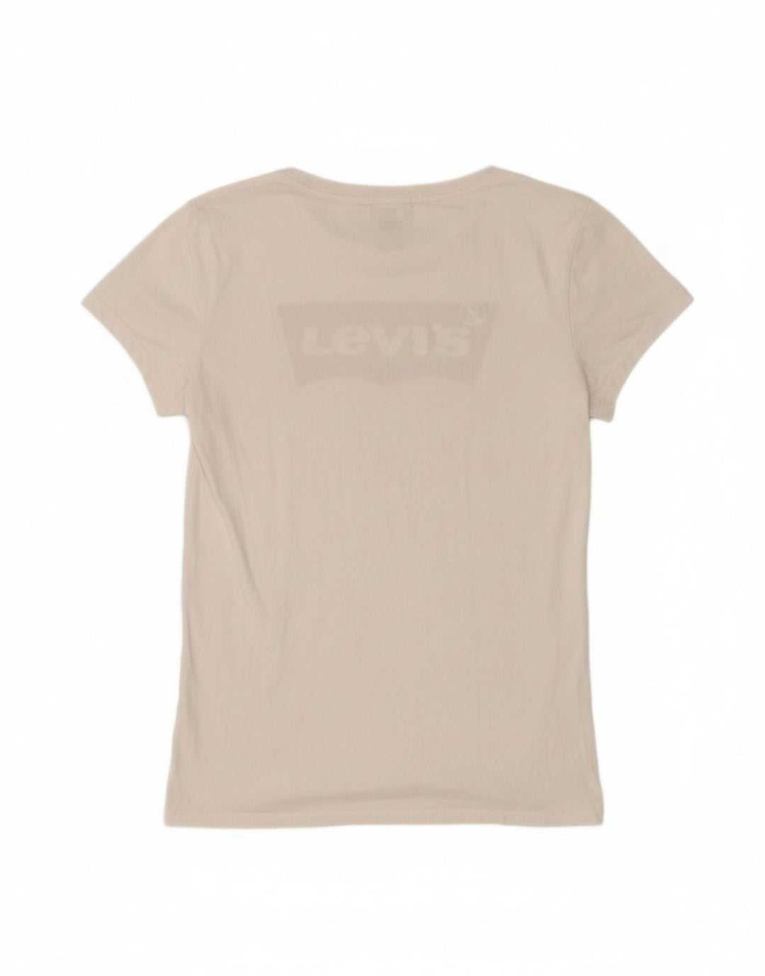 LEVI'S Womens Graphic T-Shirt Top UK 12 Medium White Vintage Levi's and Second-Hand Levi's from Messina Hembry 