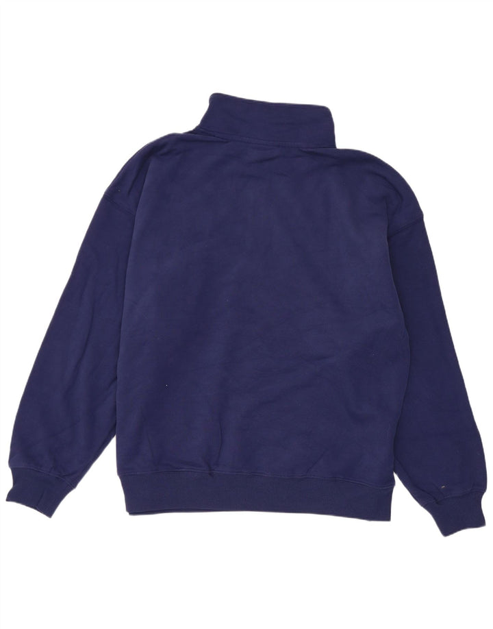 Felpa da donna oversize con collo e zip Champion, taglia UK 14, medio, blu navy
