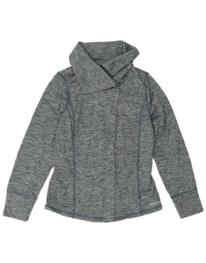 Giacca da tuta da donna Eddie Bauer UK 16 Grande poliestere screziato blu