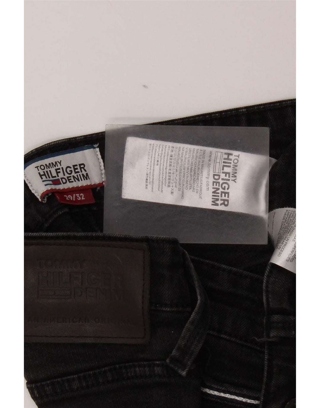 Jeans skinny da donna Tommy Hilfiger W29 L32 cotone nero