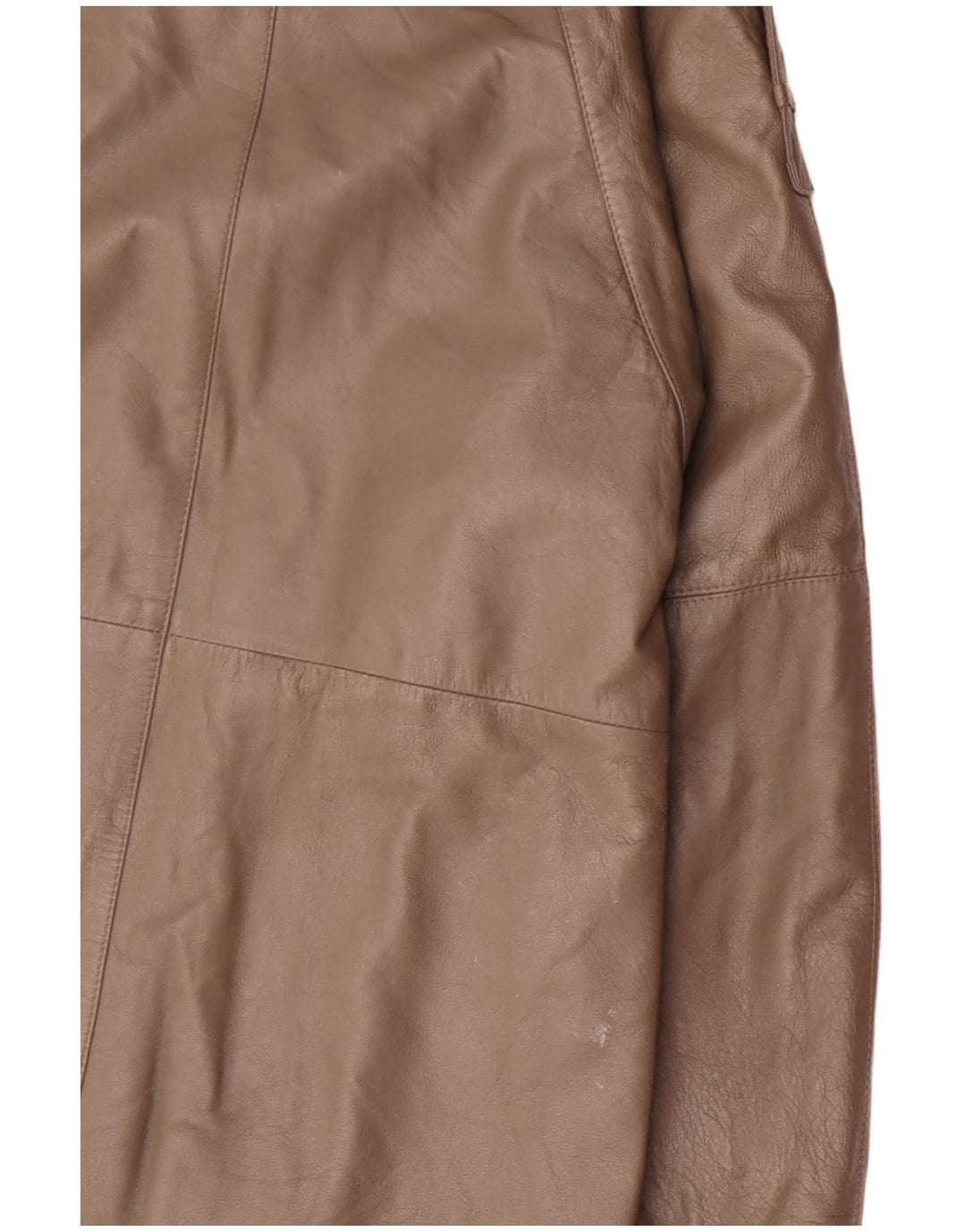 Giacca in pelle militare vintage da uomo UK 38 Marrone medio