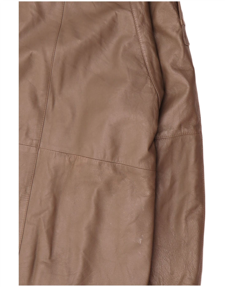 Giacca in pelle militare vintage da uomo UK 38 Marrone medio