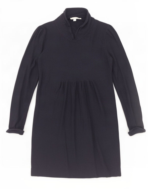 Boden Womens Long Sleeve Jumper Dress UK 16 Large Navy Blue