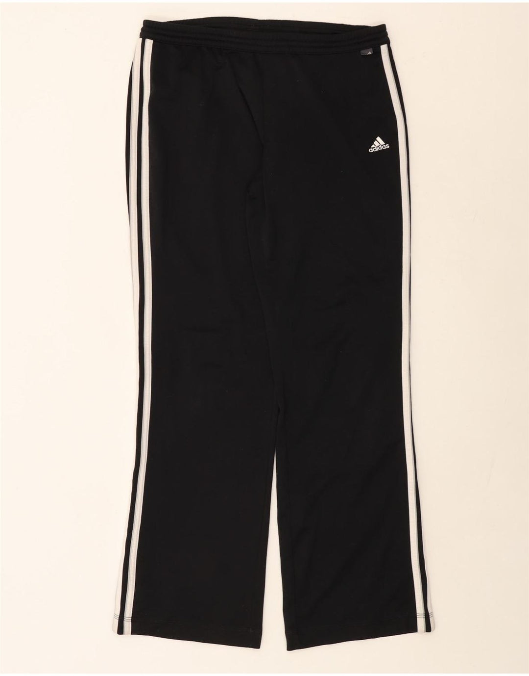Pantaloni da tuta da donna ADIDAS UK 16 Large Nero Poliestere
